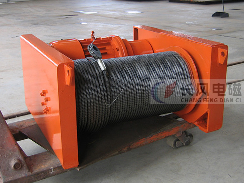 电机外置式钢丝绳卷筒_液压马达卷扬机_船用克令钢丝绳卷筒